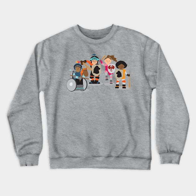 Knight kids Crewneck Sweatshirt by Ayeletbarnoy